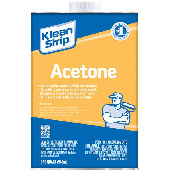 Klean Strip Acetone 946mL - Fast - Acting Paint Thinner - Brantford Surplus