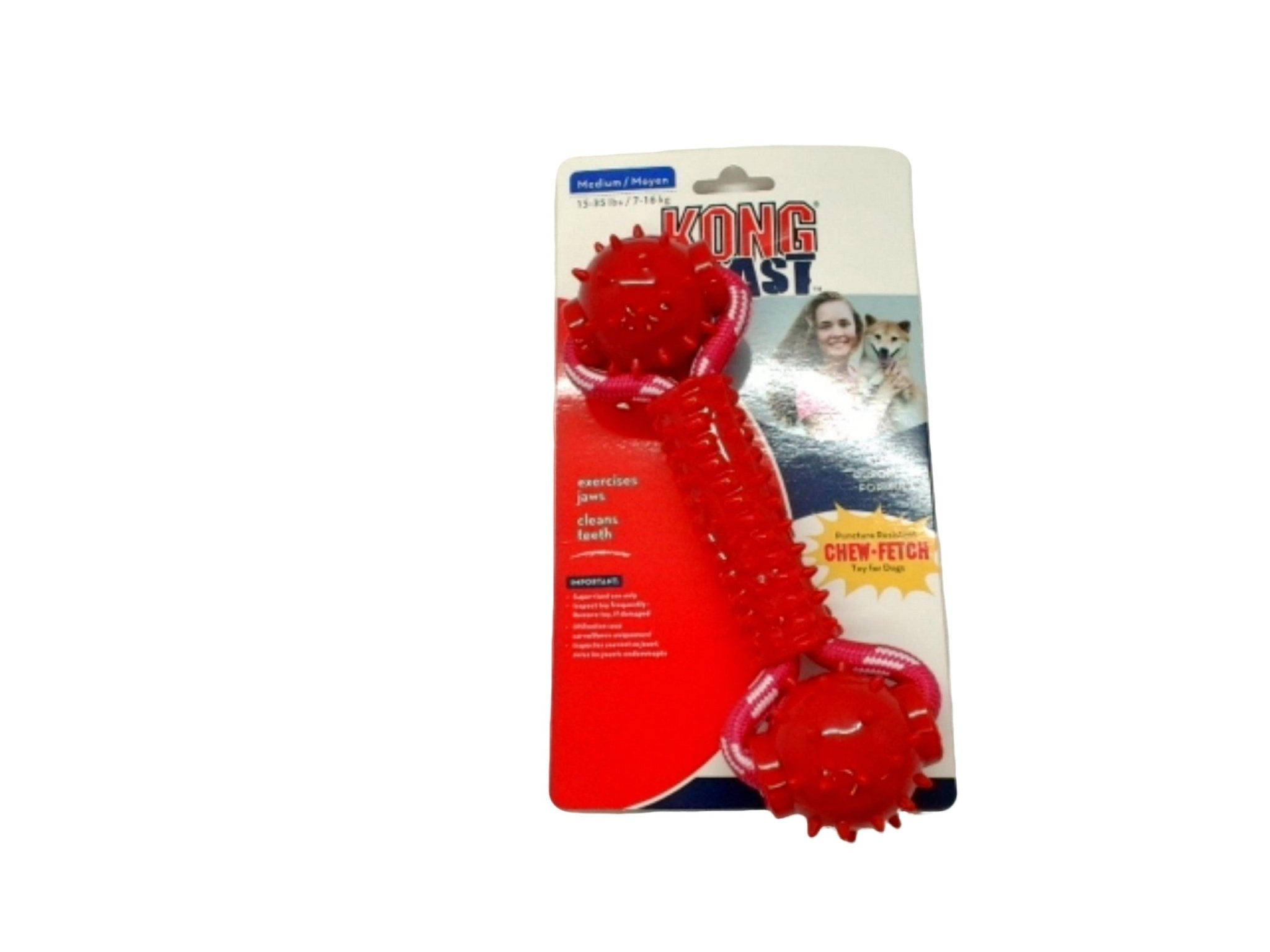 Kong Medium Chew Bone Toy - 8.5" Teeth Cleaner - Brantford Surplus