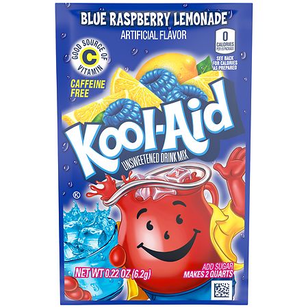 Kool - Aid Blue Raspberry Lemonade Drink Mix Sachet 6.2g - Brantford Surplus