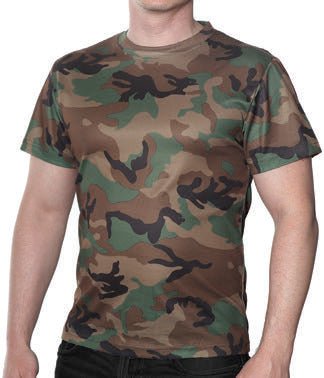 Kwik Dry XXL Woodland Military T-Shirt - Short Sleeve - Brantford Surplus