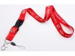 Lanyard Canada 150 red with breakaway buckle - Brantford Surplus