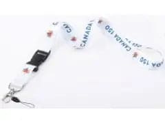 Lanyard Canada 150 white with breakaway buckle - Brantford Surplus
