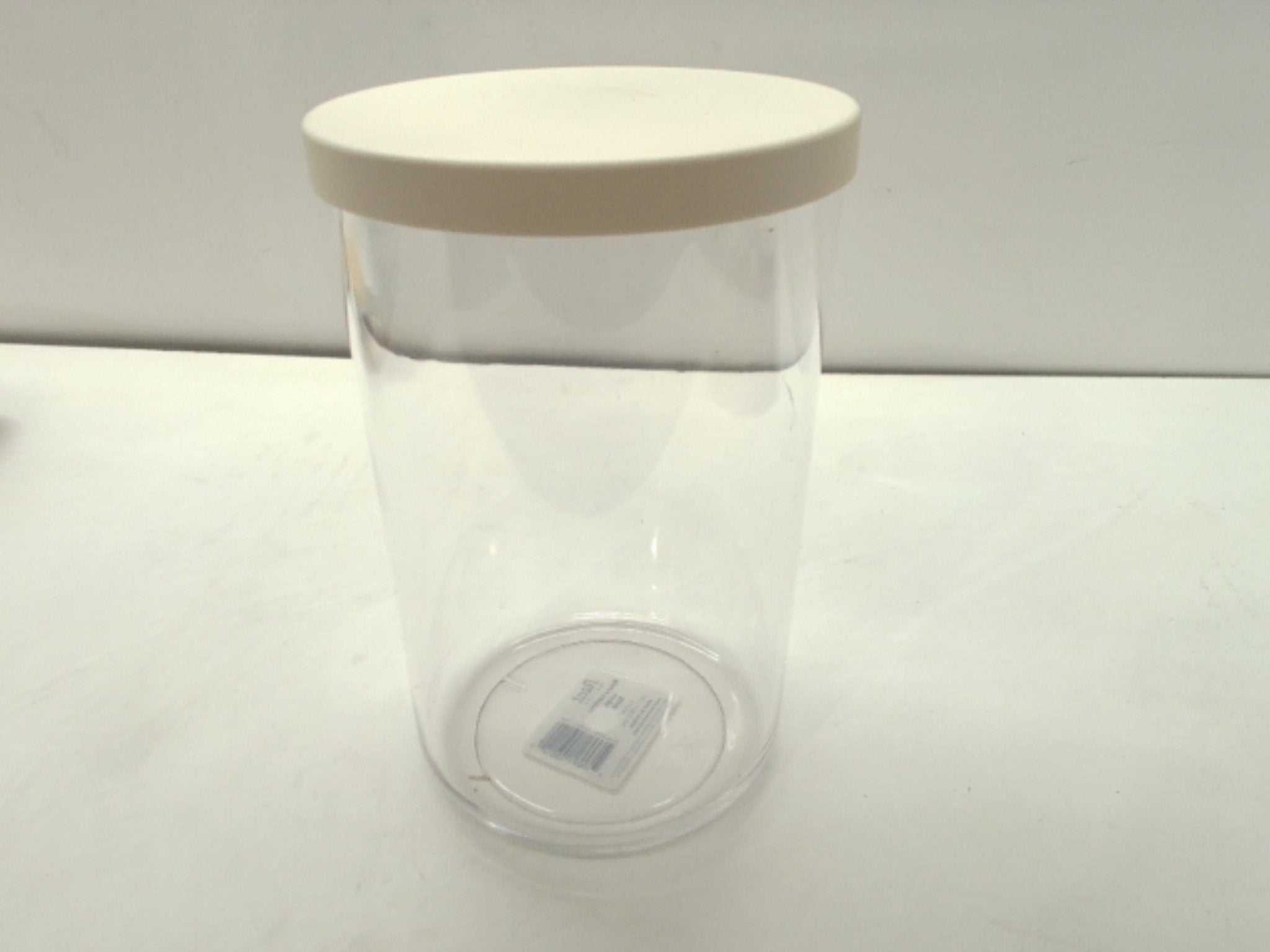 Large Plastic Storage Canister with Lid - 5x8 Organizer - Brantford Surplus