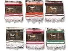 LARGE STRIPE FALSA BLANKET WITH FRINGES - Brantford Surplus