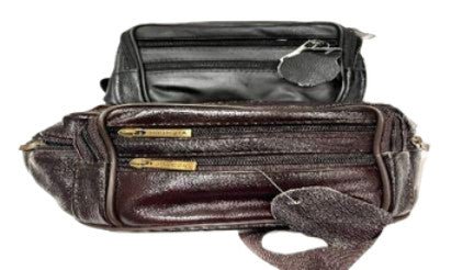 Leather Fanny Pack with 7 Zippers – Travel Waist Bag - Brantford Surplus