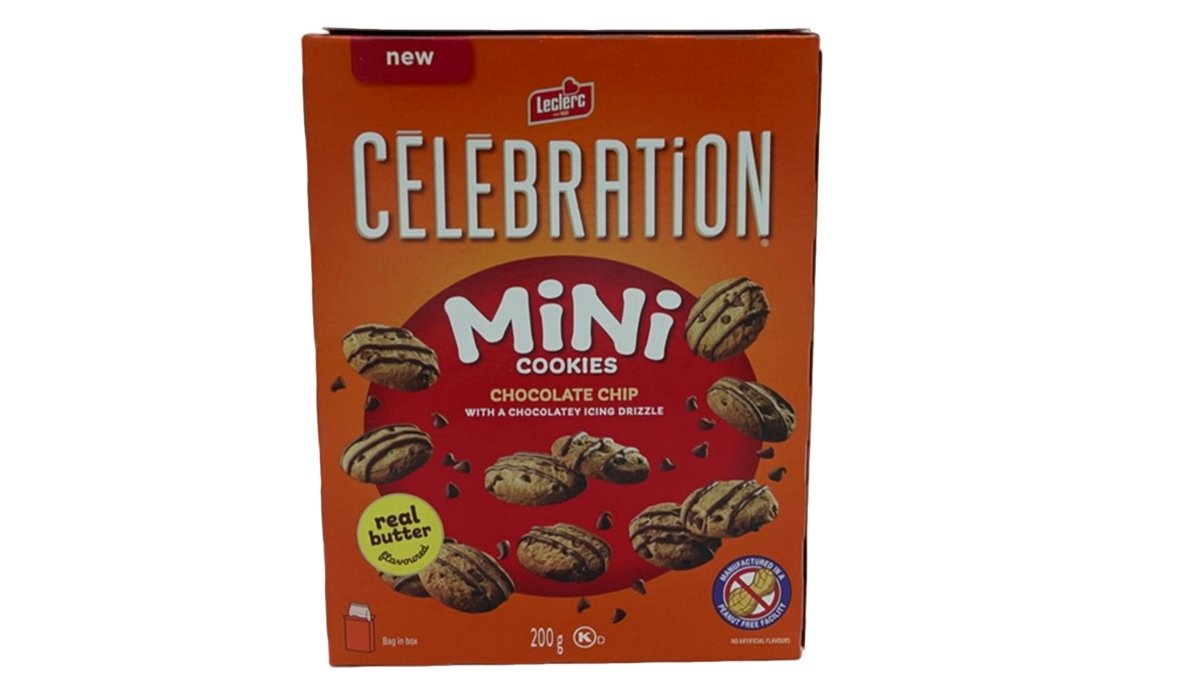 Leclerc Chocolate Chip Mini Cookies 200g – Celebration Snack - Brantford Surplus