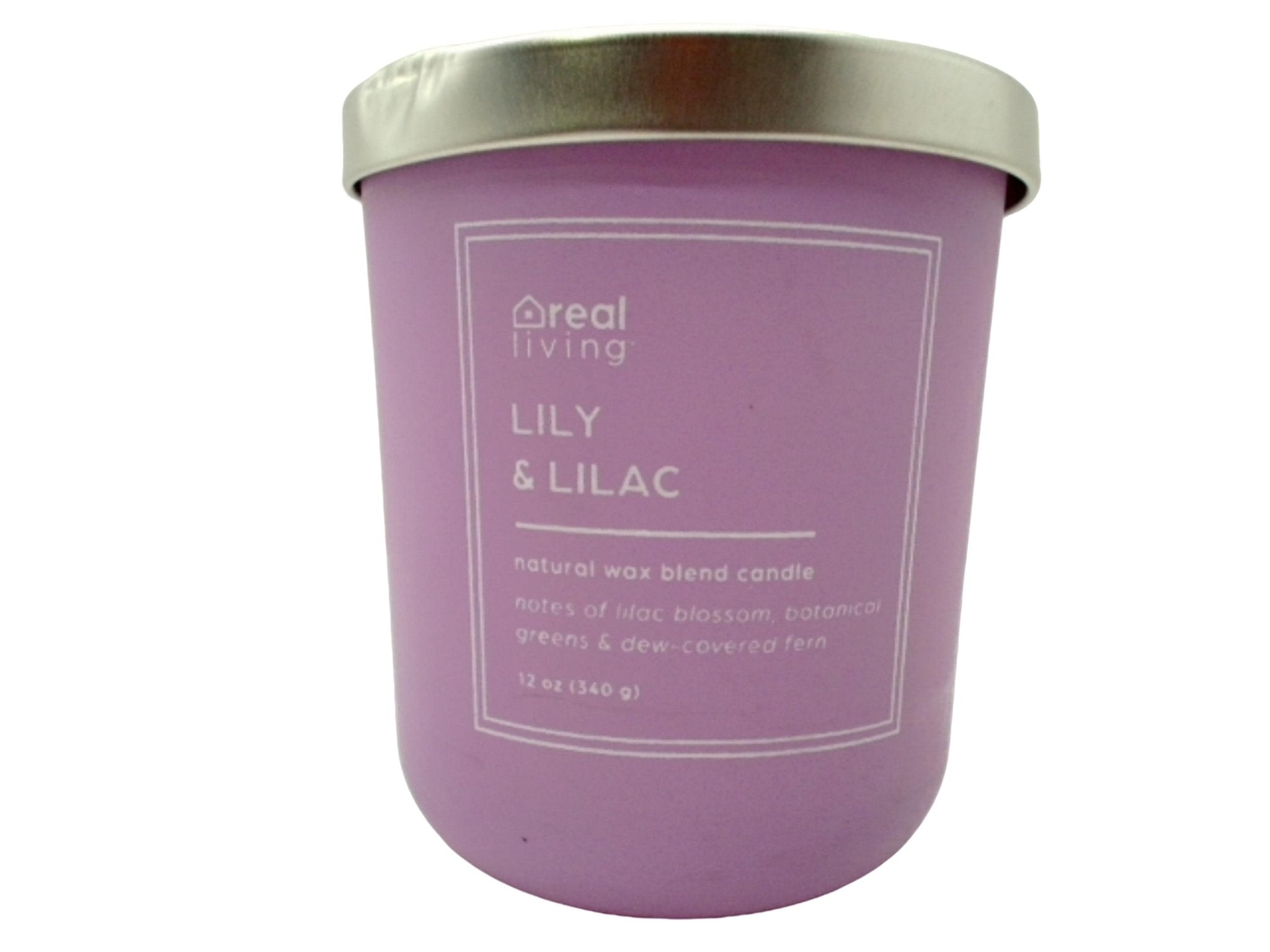 Lily & Lilac Jar Candle 12oz - Real Living Scented - Brantford Surplus