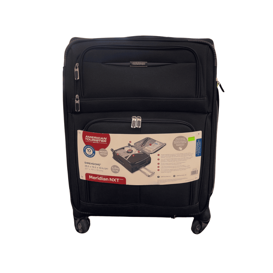 Luggage American Tourister 26.5"x19.3"x12" Black 11.1lb. - Brantford Surplus