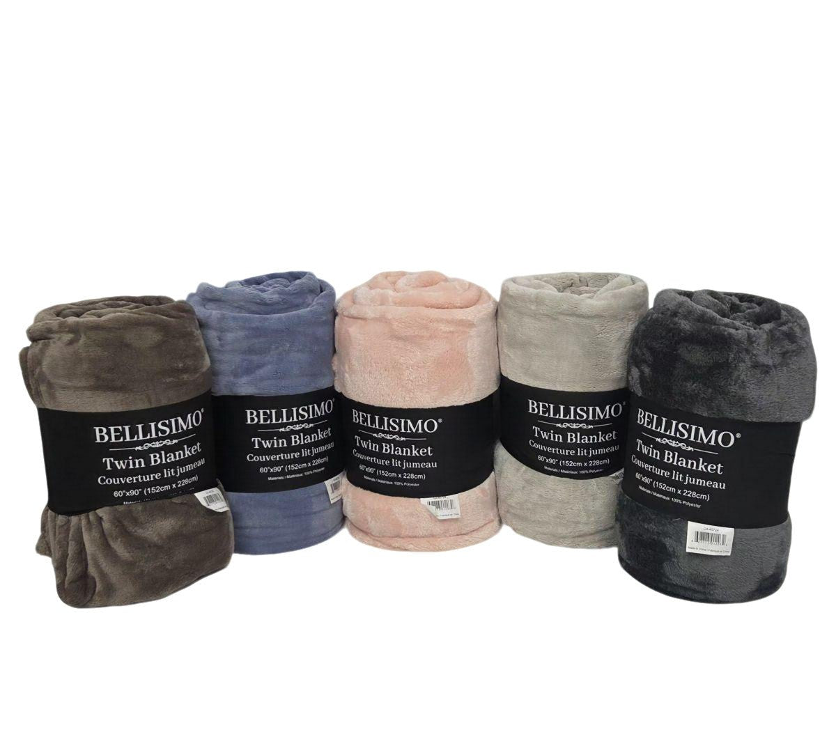 Luxury Flannel Blanket 60x90 – Heavyweight Soft Assorted Colors - Brantford Surplus