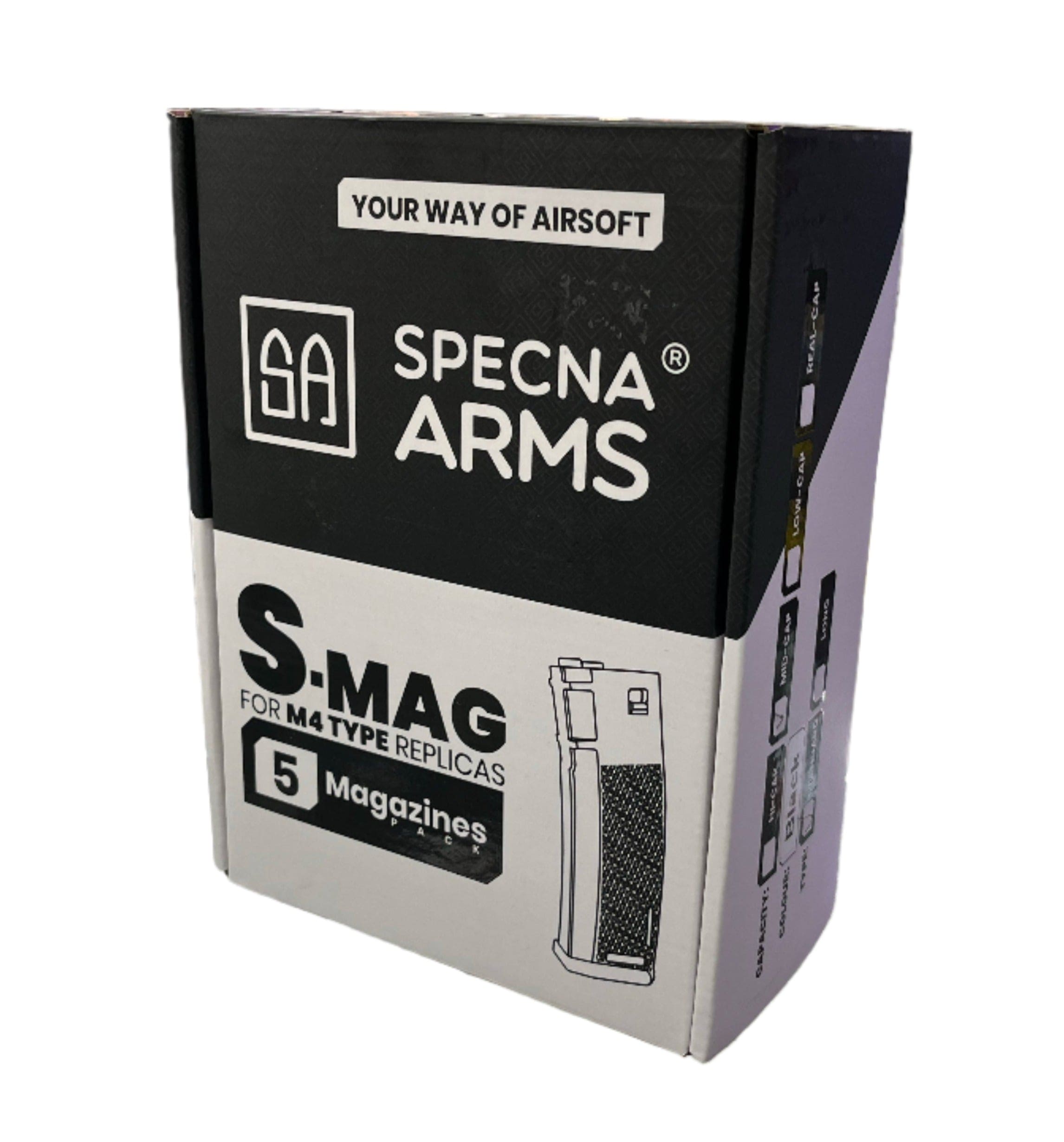 Magazine 125 Rd Midcap M4 Black Specna Arms - Brantford Surplus