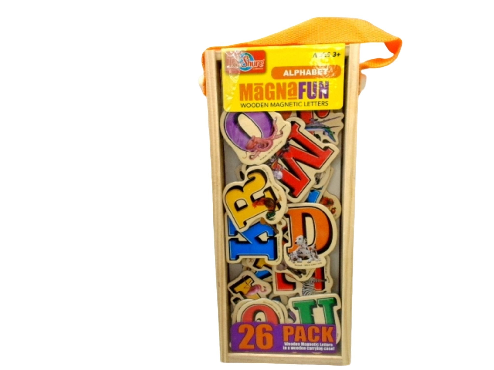 Magna Fun Kids' Wooden Magnetic Alphabet Letters Set - Brantford Surplus