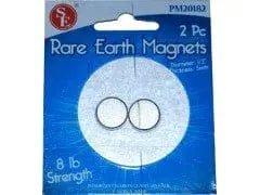 Magnet Rare Earth Round 1/2" 2pk. 8lb. Strength - Brantford Surplus