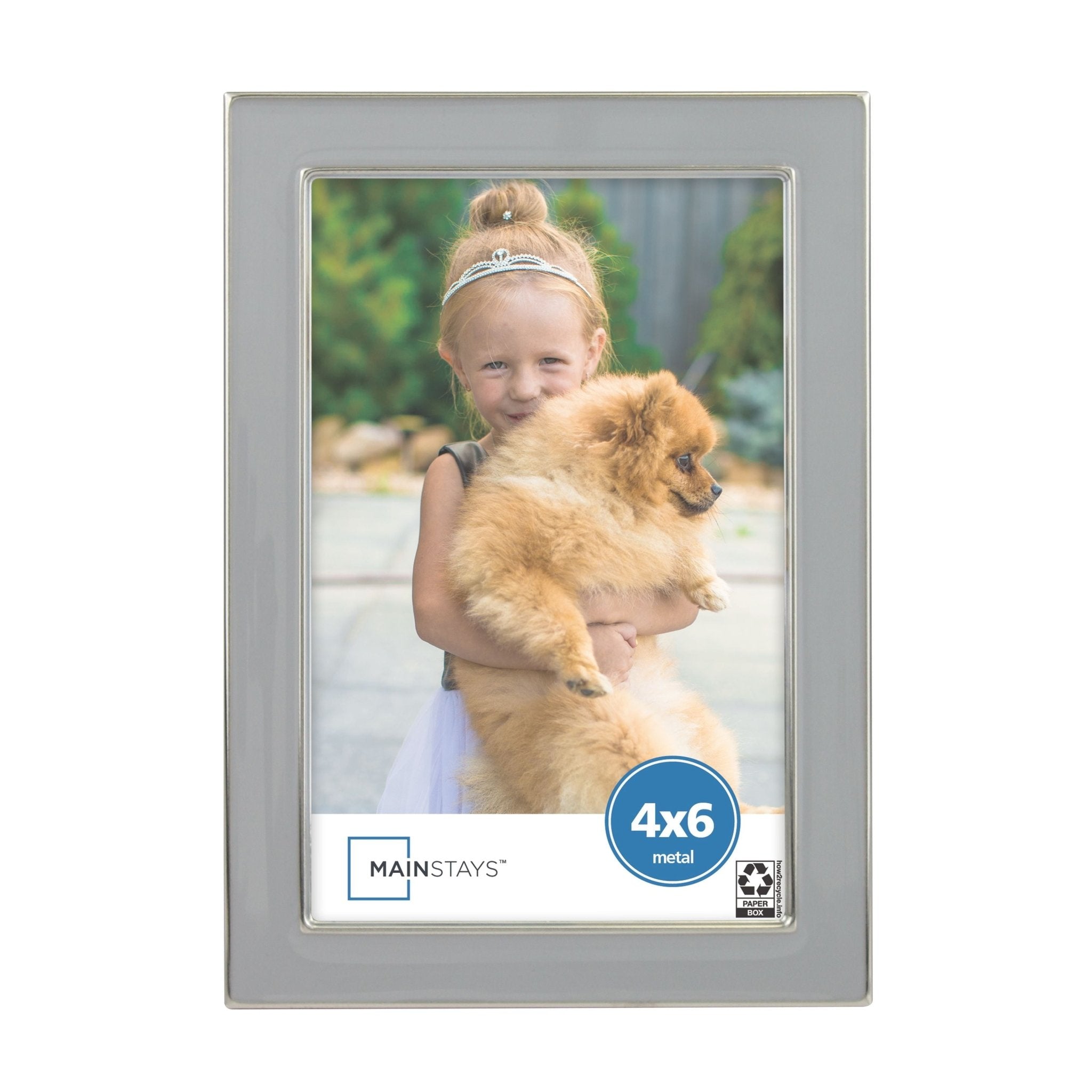 "Mainstays Epoxy 4x6 Metal Picture Frame - Stamped Design" - Brantford Surplus