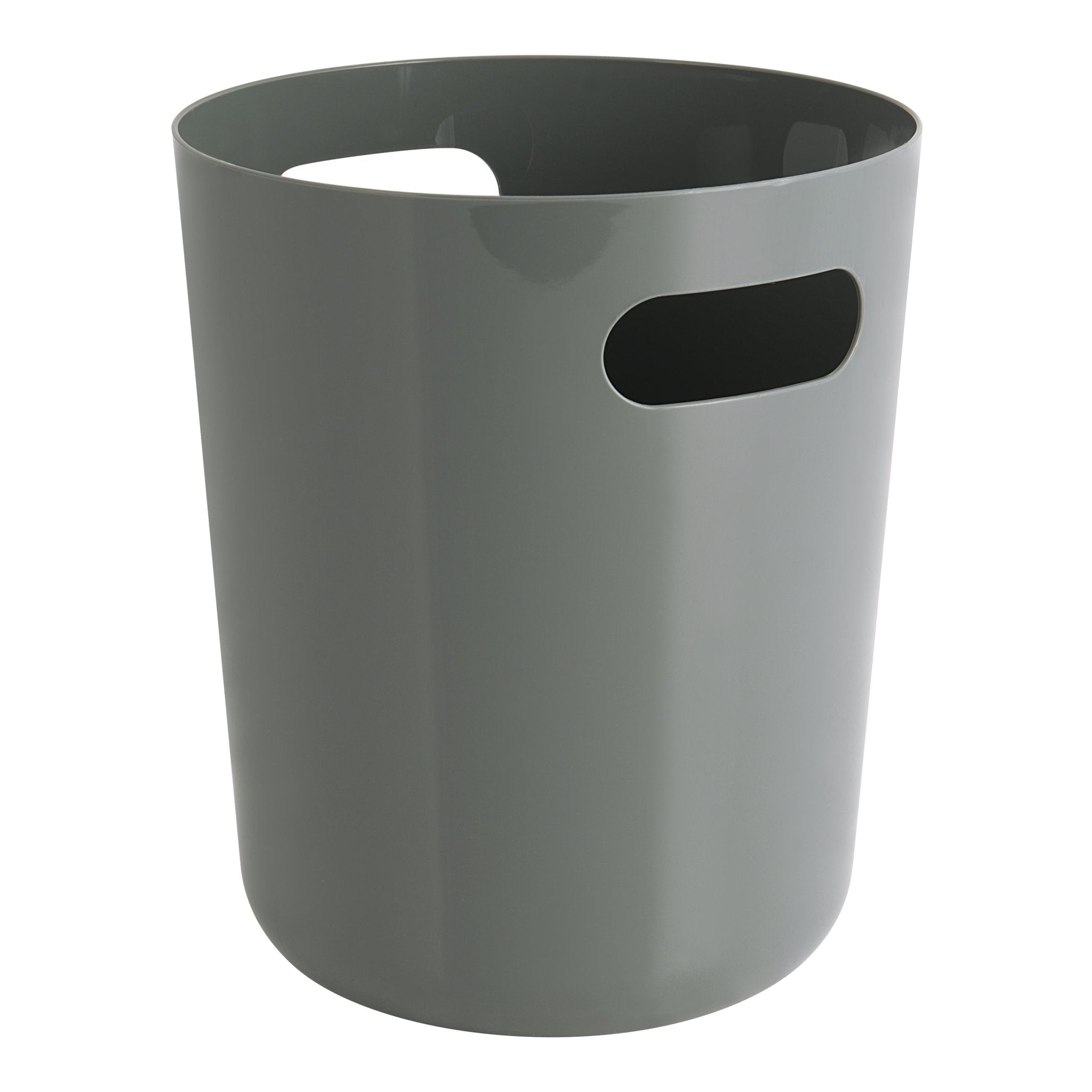 Mainstays Grey Round Plastic Trash Bin 7.5"x9" - Brantford Surplus