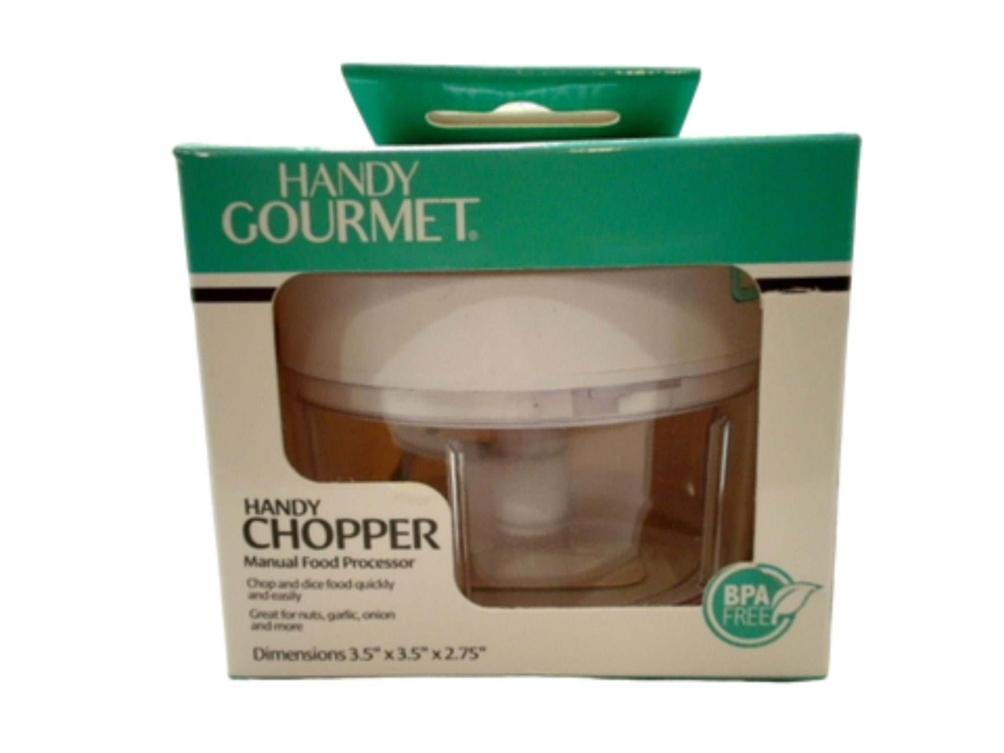 Manual Food Chopper - Compact Handy Gourmet Processor - Brantford Surplus