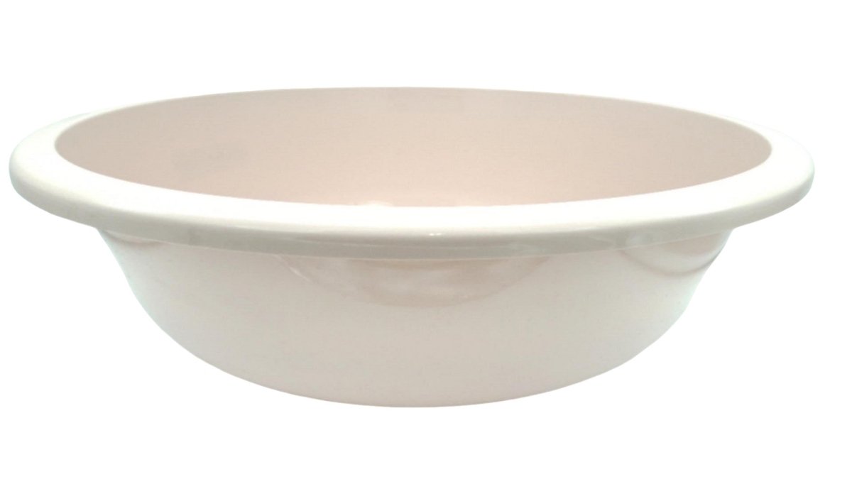 Medium Round Plastic Wash Basin 15.5 Inch Durable Tub - Brantford Surplus