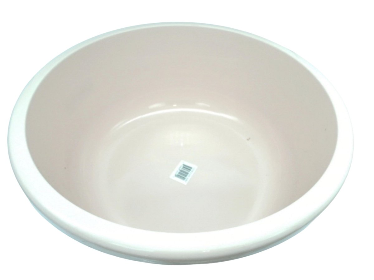 Medium Round Plastic Wash Basin 15.5 Inch Durable Tub - Brantford Surplus