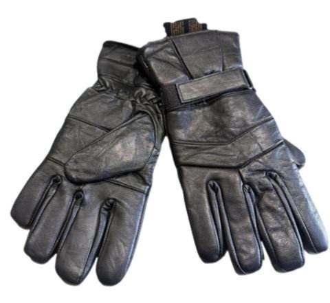 Men's Long Lambskin Winter Gloves - Warm Leather Driving Gloves - Brantford Surplus