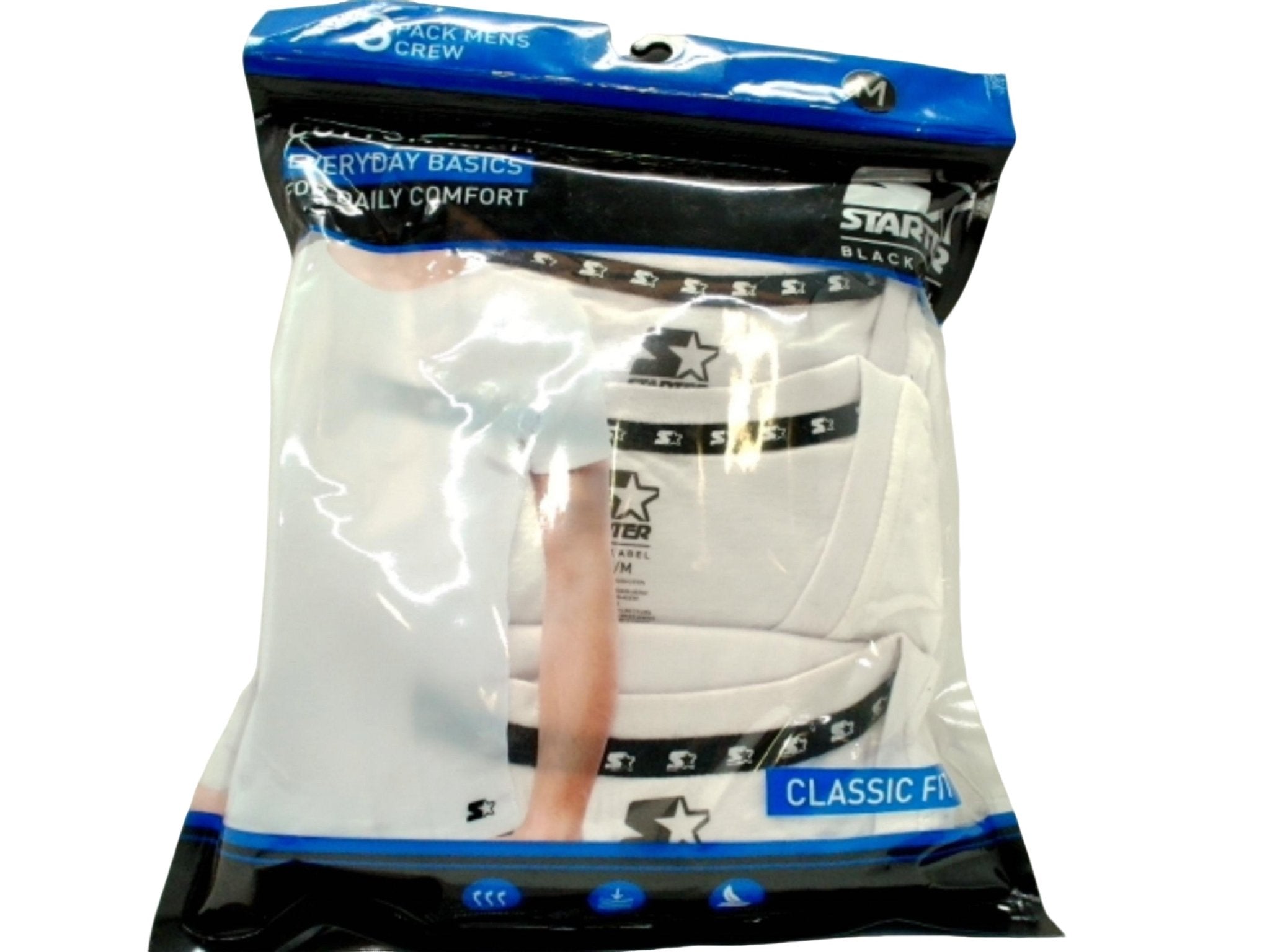 Men's Medium Cotton T-Shirts 3 - Pack - Classic White - Brantford Surplus