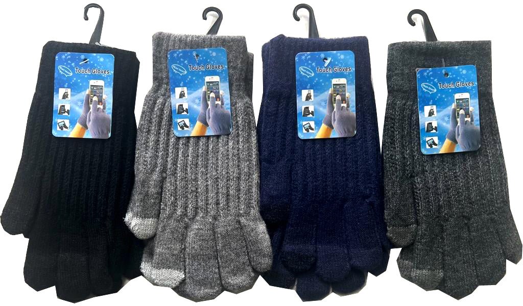 Men's Touchscreen Winter Gloves – Warm, Texting Compatible - Brantford Surplus