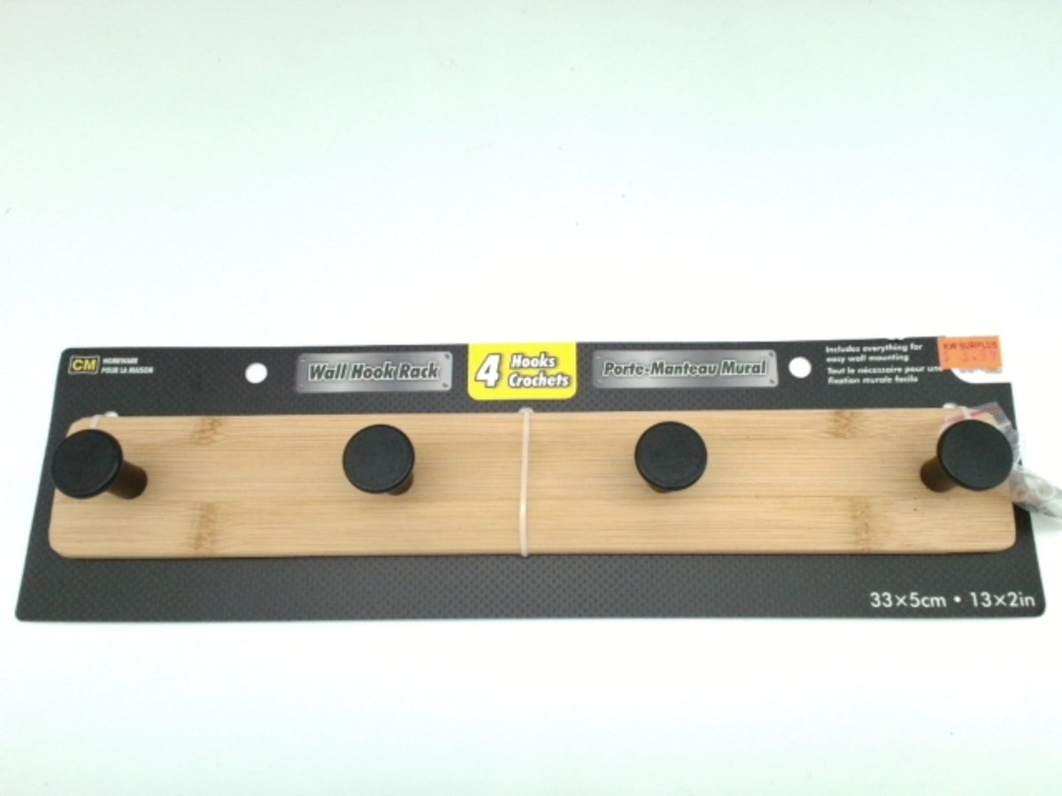 Metal Wall Hook Rack 13 Inch – Heavy Duty Coat Hanger - Brantford Surplus