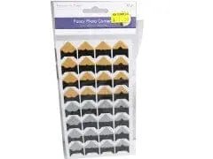 Metallic Mix Shimmer Fancy Photo Corners - Brantford Surplus