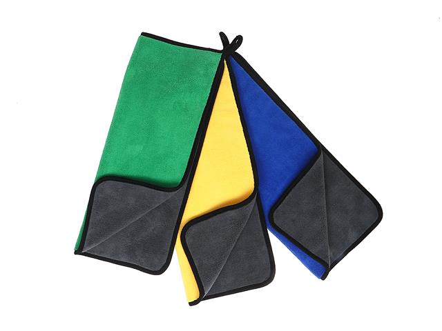 Microfiber Cleaning Towel - Super Absorbent 15x18" Assorted - Brantford Surplus