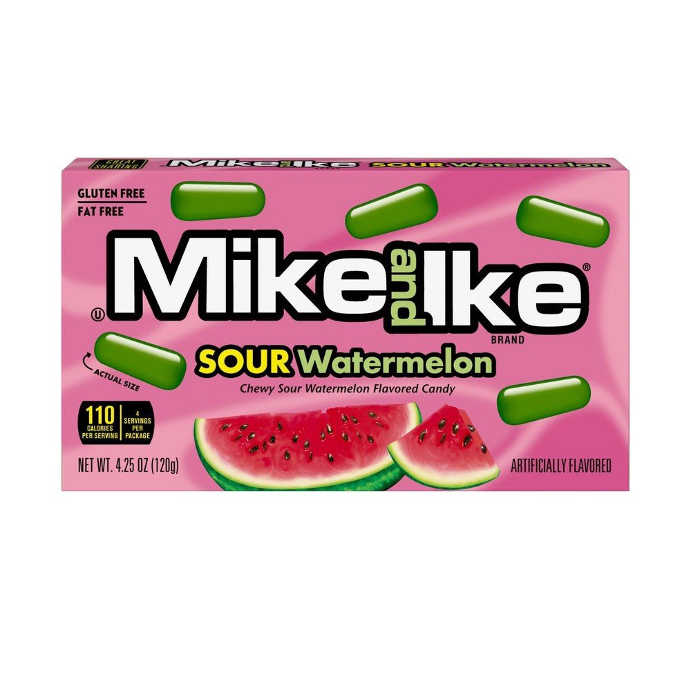 Mike and Ike Sour Watermelon Chewy Candy 120g - Brantford Surplus