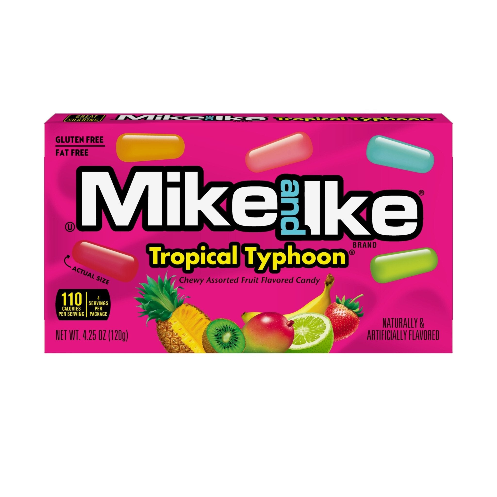 Mike and Ike Tropical Typhoon Fruit Candy 120g - Brantford Surplus