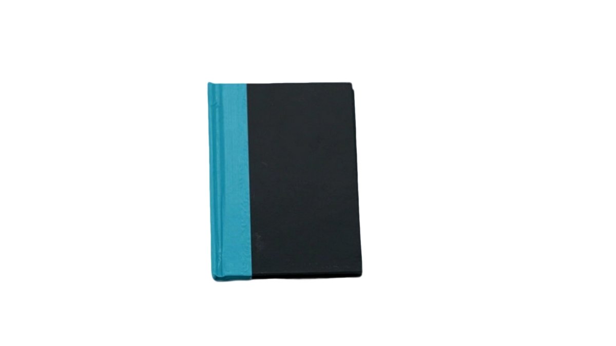 Mini Pocket Journal Notebook 3x4 - 66 Sheets Onyx + Blue - Brantford Surplus