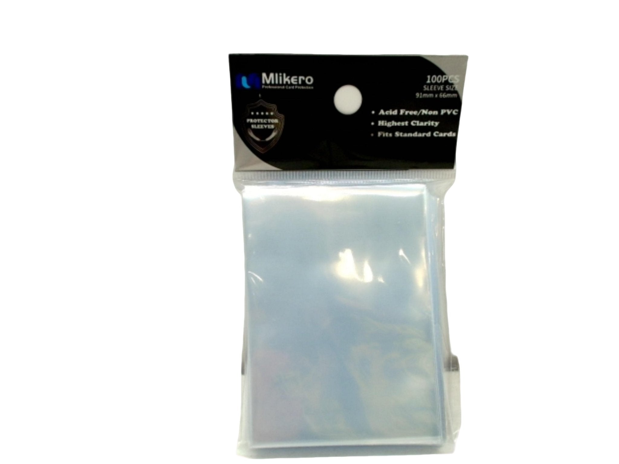 Mliekero 91x65mm Clear Card Sleeves 100 Pack - Brantford Surplus