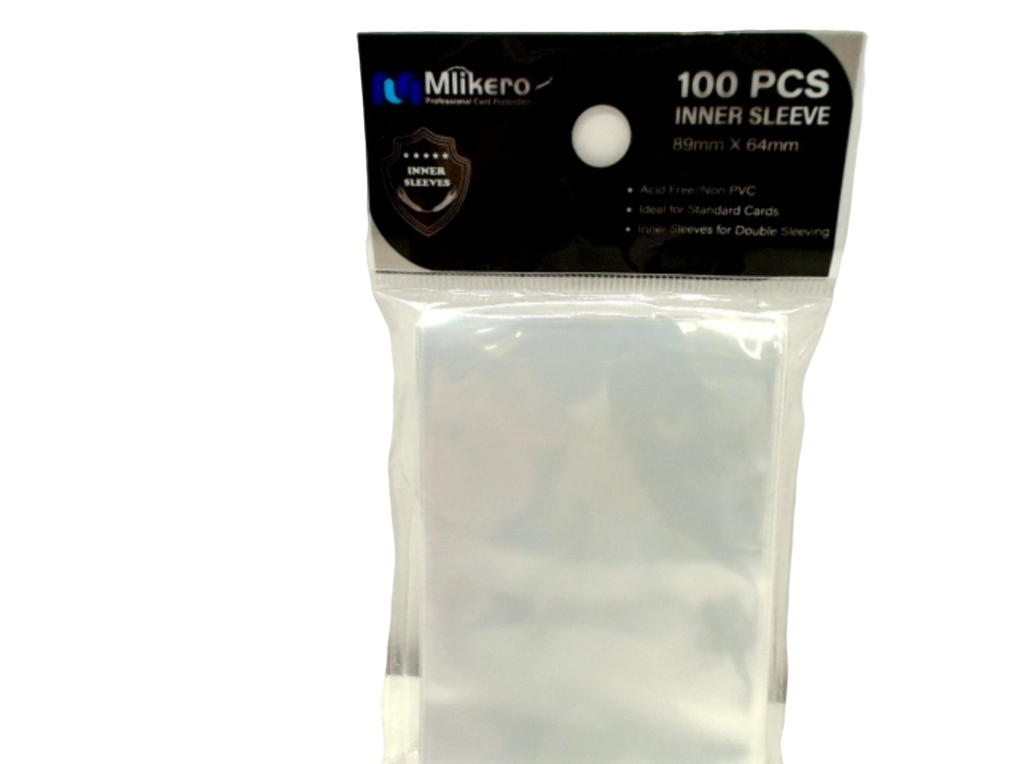 "Mlikero Clear Card Sleeves 100pk 89x64mm Durable" - Brantford Surplus