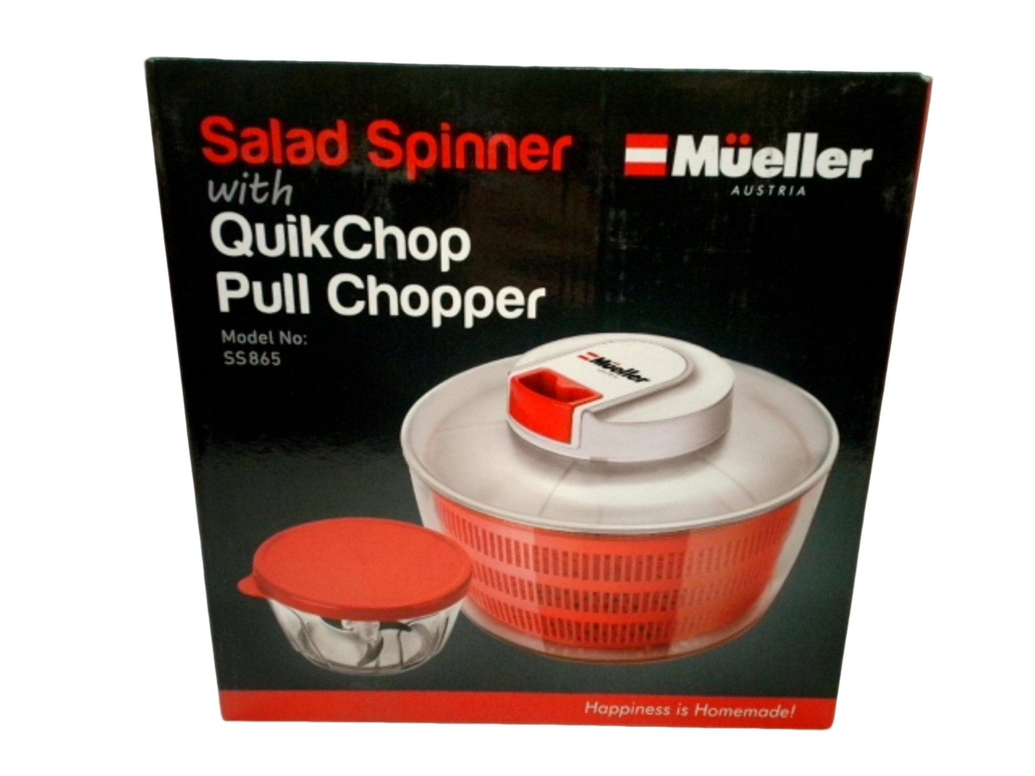 Mueller Salad Spinner & Chopper Combo - Quick Pull Tool - Brantford Surplus