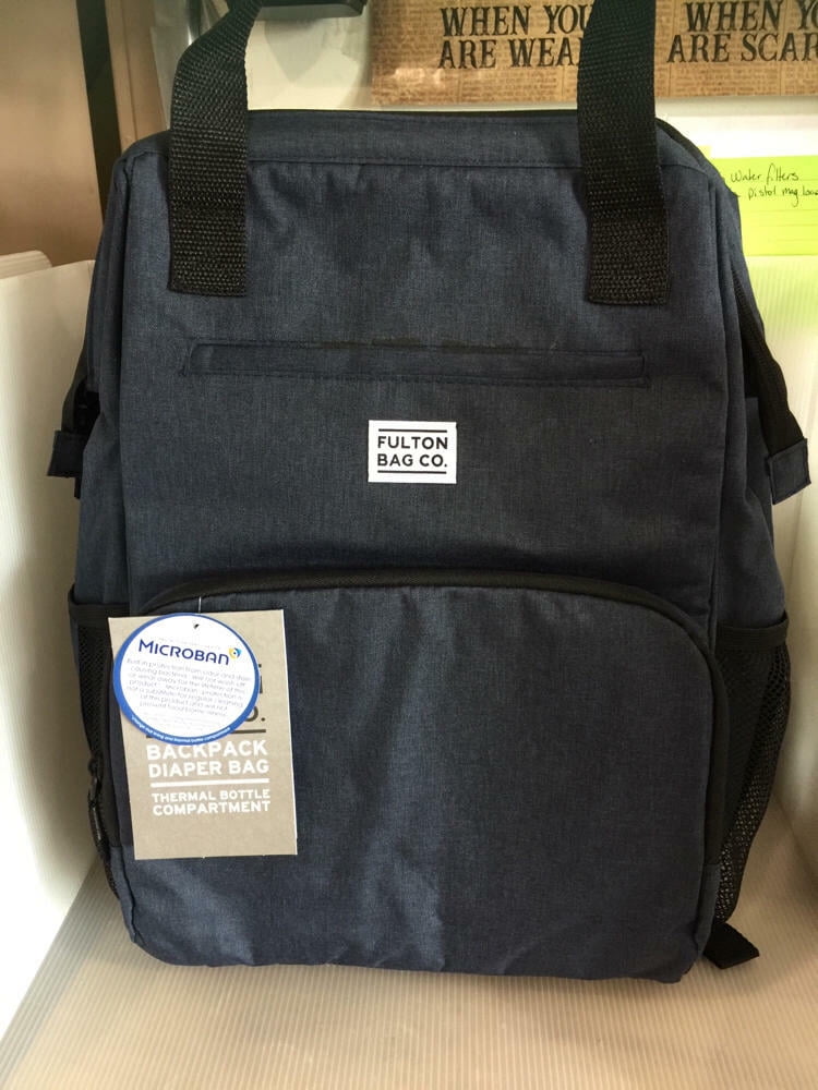 Navy Diaper Backpack with Organizer – Fulton Bag Co. - Brantford Surplus