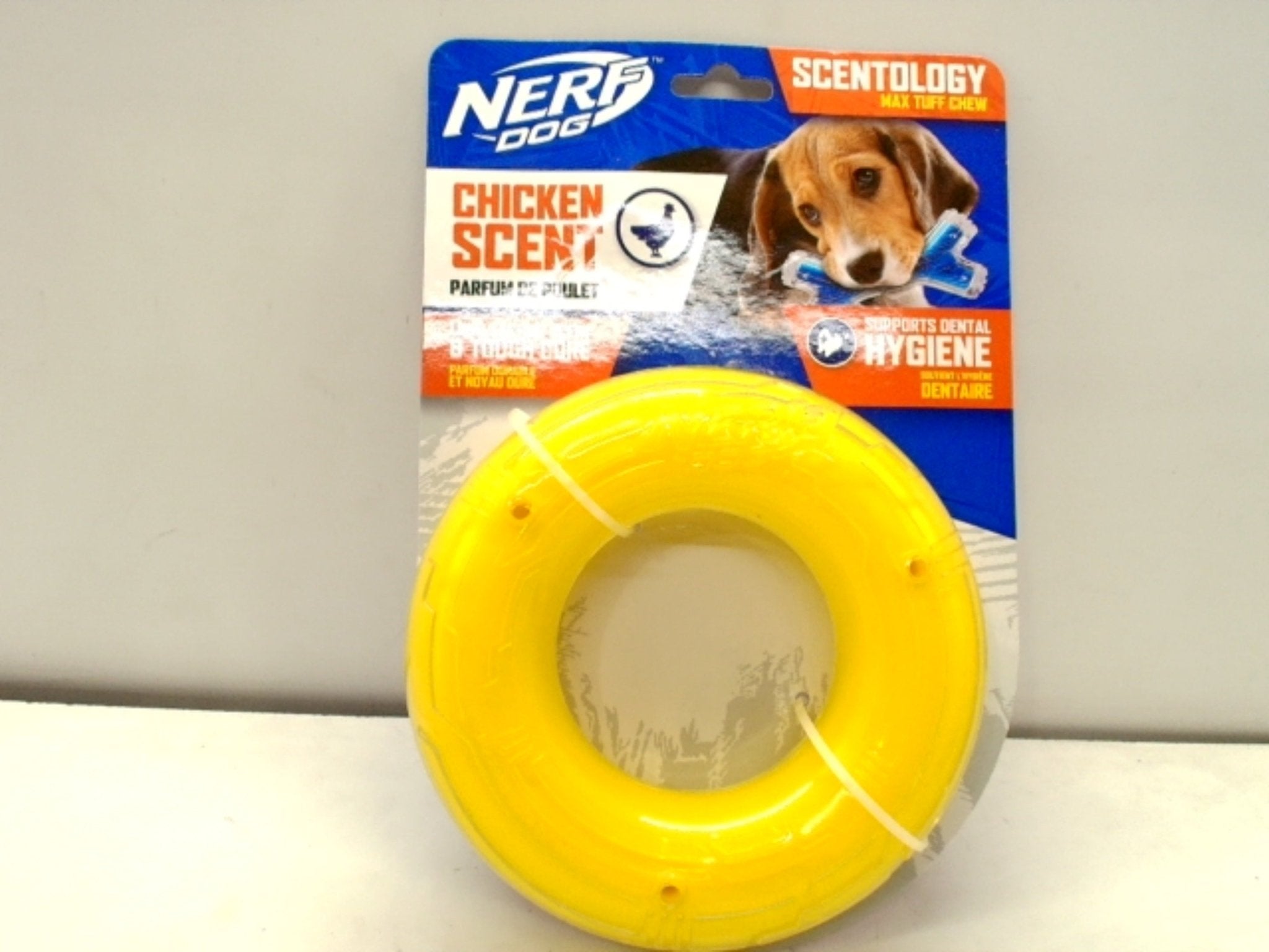 Nerf Dog Chew Ring Toy - Tough Chicken Scented - Brantford Surplus