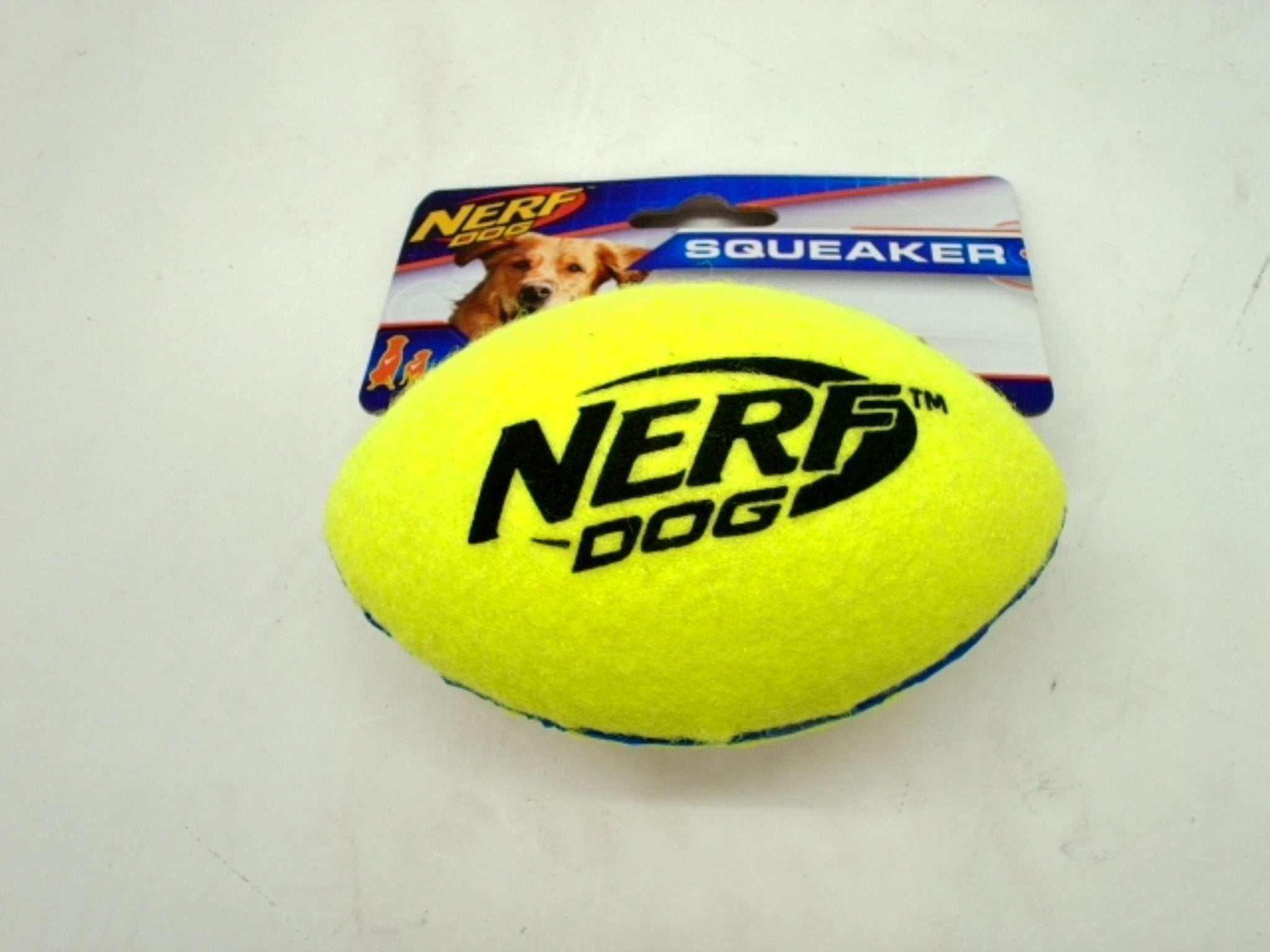 Nerf Dog Durable Squeaker Football Chew Toy - Brantford Surplus