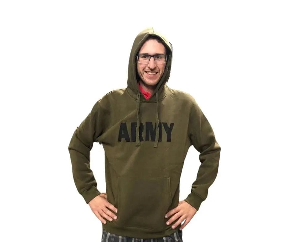 Hoodie sweatshirts army green ARMY - Medium