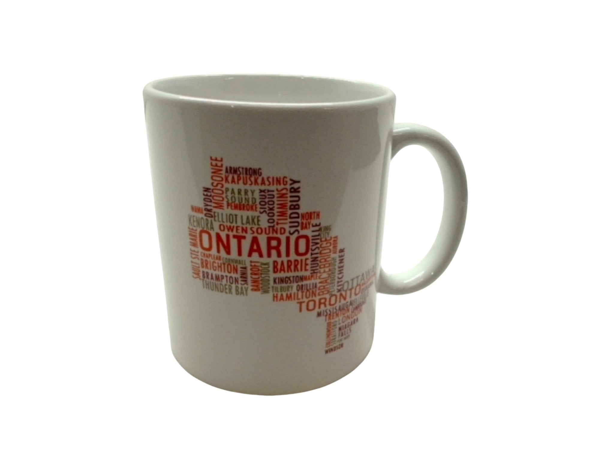 Ontario 11oz Ceramic White Coffee Mug - Tea Cup - Brantford Surplus