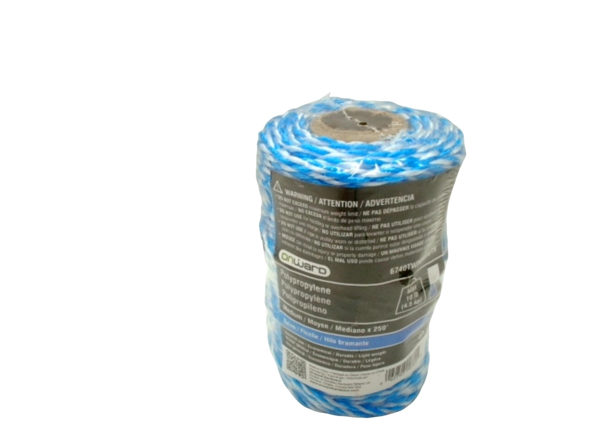 Onward Blue Polypropylene Twine 250ft - Durable Cord - Brantford Surplus