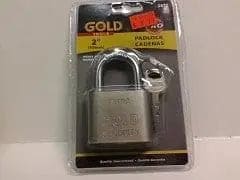 Padlock 2 inch 50mm nickel plated with 3 keys - Brantford Surplus