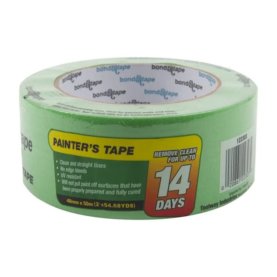 Painter's tape 2 inch 48mm x 50m green - Brantford Surplus