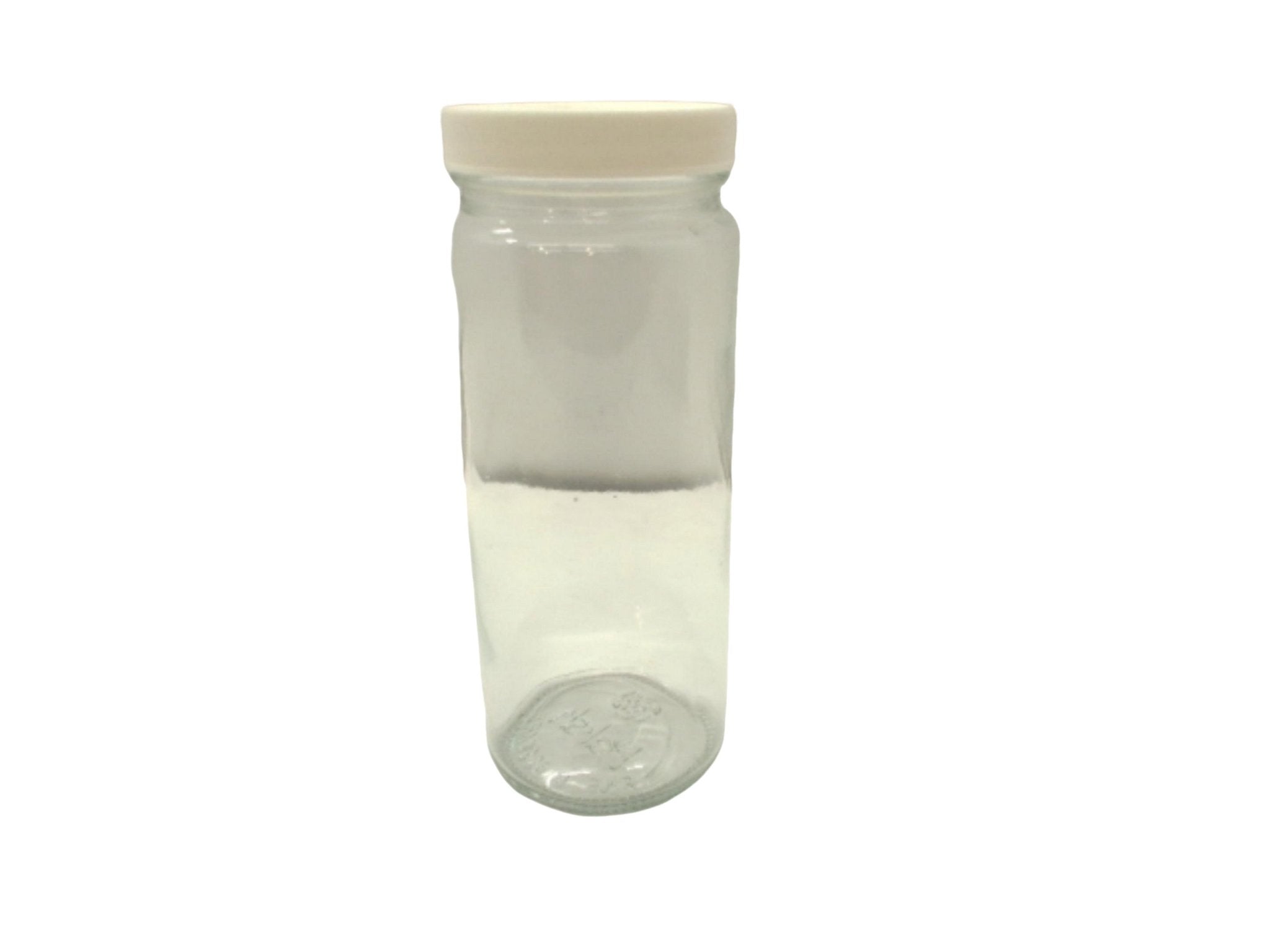 Paksh 16oz Tall Glass Bottle with White Lid - Brantford Surplus