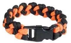 Paracord hikers survival braclet - flourescent orange 8 inch - Brantford Surplus