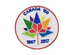 Patch Canada 150 embroidered 2.5 inch round - Brantford Surplus