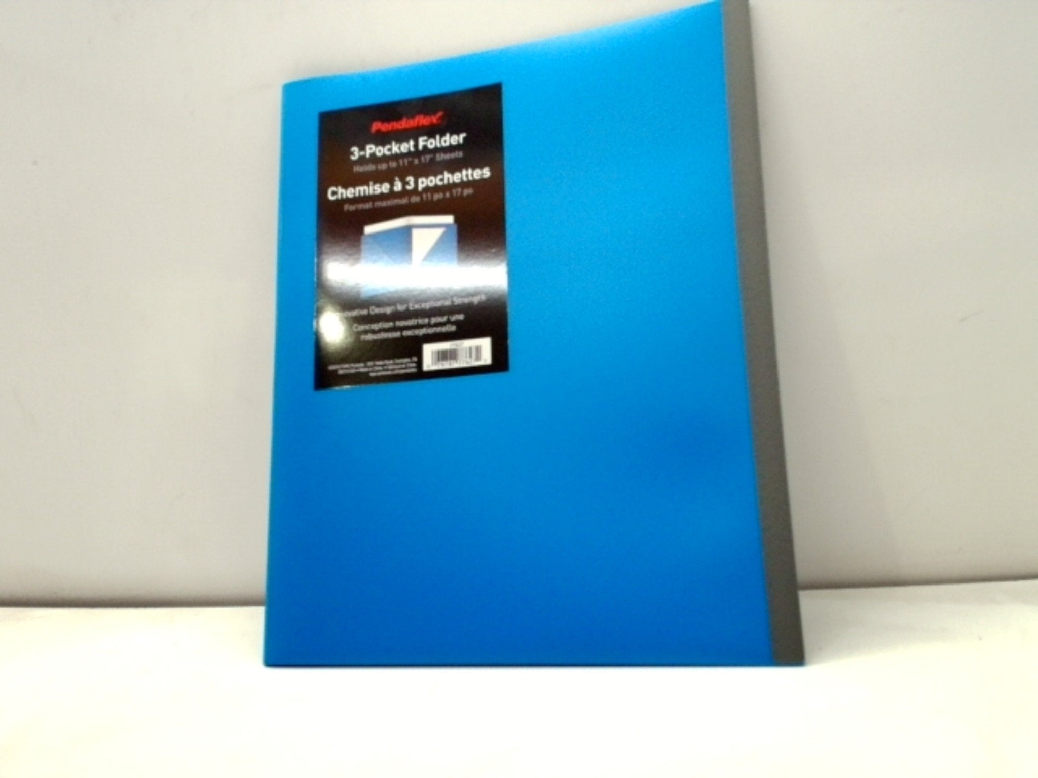 Pendaflex Durable 3 - Pocket School Folder - Blue Organizer - Brantford Surplus