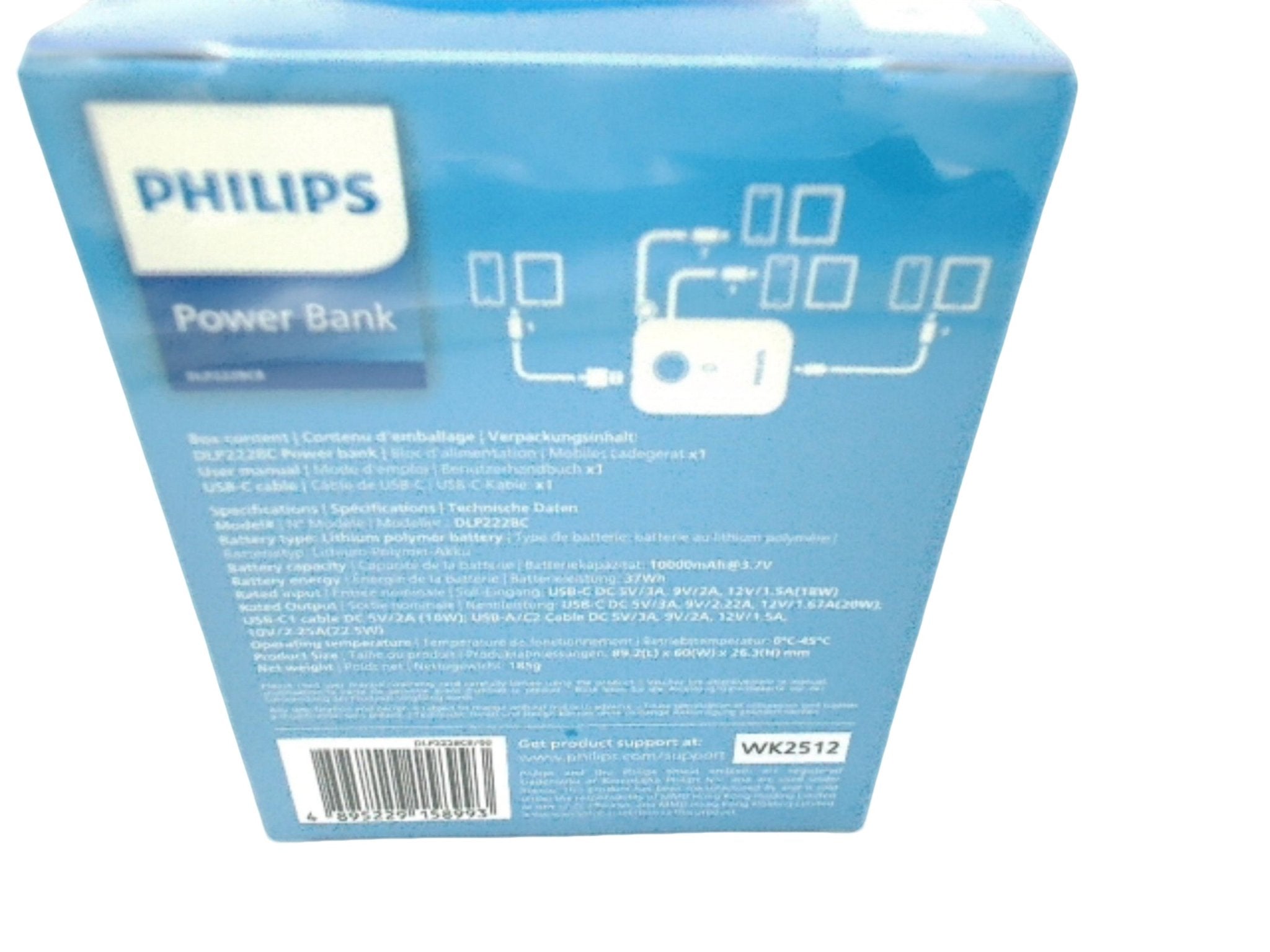 Philips 10000mAh Fast Charging Power Bank with Display - Brantford Surplus