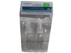 Plastic Bottles 2.6oz.Pump - spray,Refillable Screw top (2pk.) - Brantford Surplus