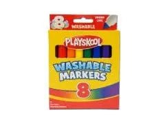 PLAYSKOOL WASHABLE BOLD COL.MARKERS 8/PKG 11128G - Brantford Surplus