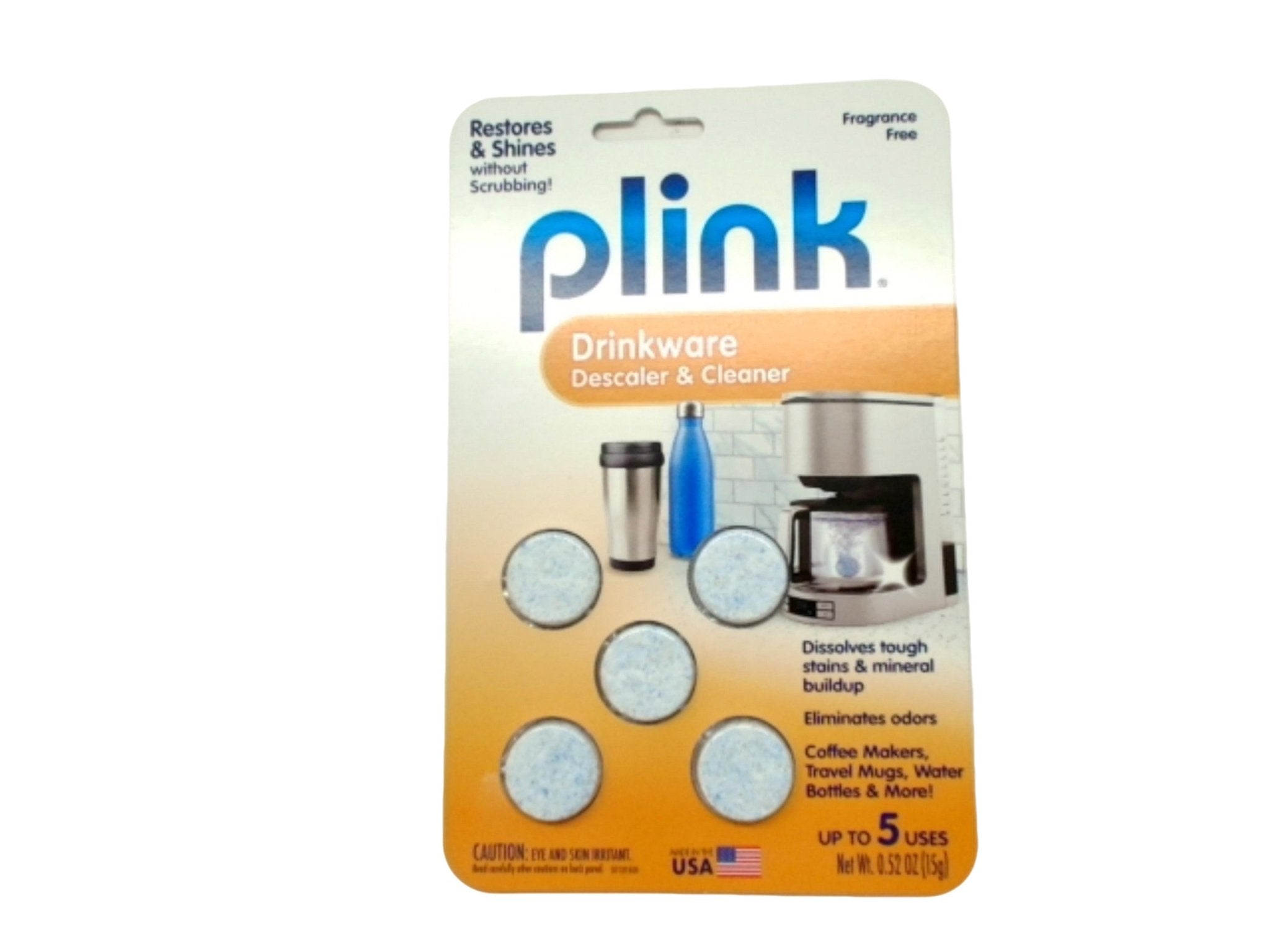 Plink Fragrance - Free Drinkware Descaler Tablets Cleaner - Brantford Surplus