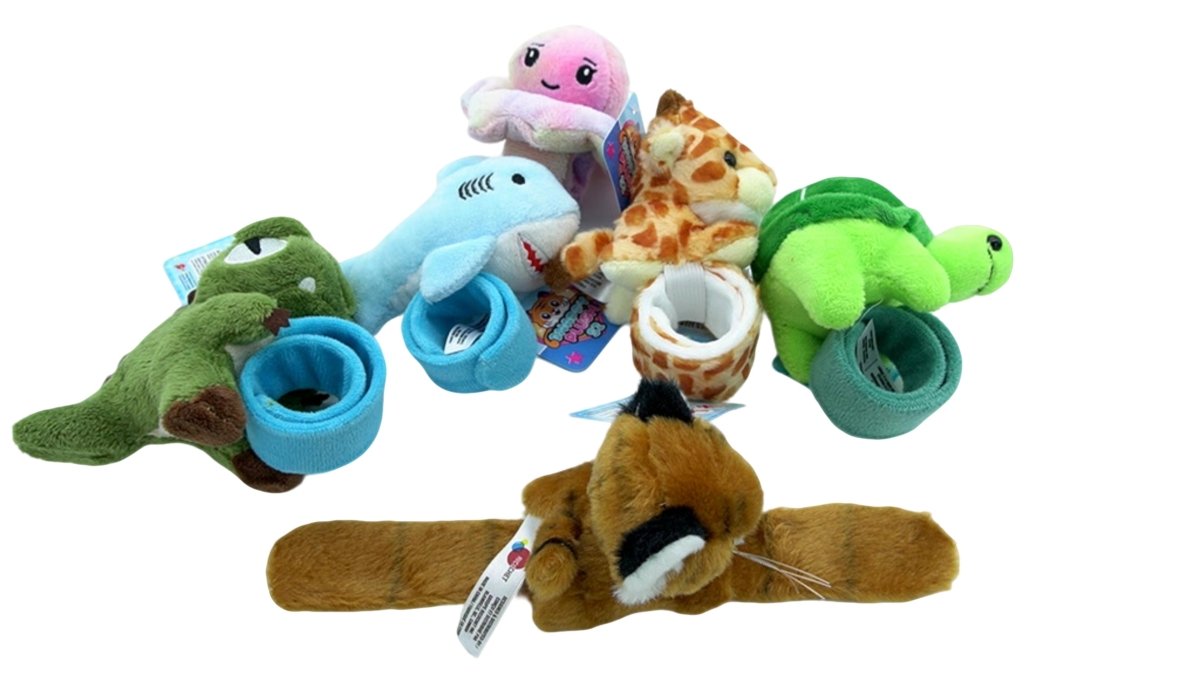 Plush Animal Snap Bracelet Toys - Assorted Styles - Brantford Surplus